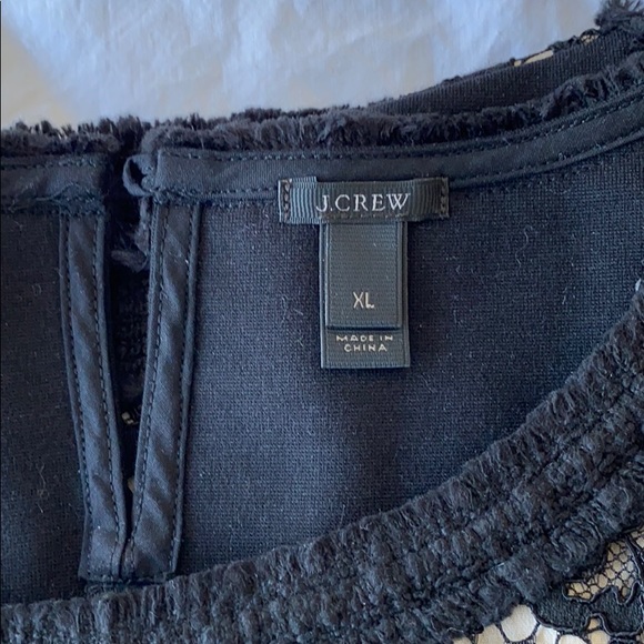 J. Crew new without tags sleeveless lace black top - Picture 2 of 8